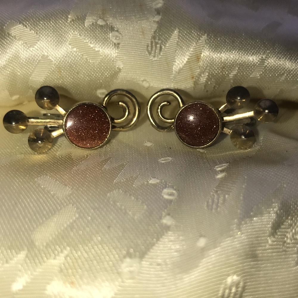 Antique clip on earrings